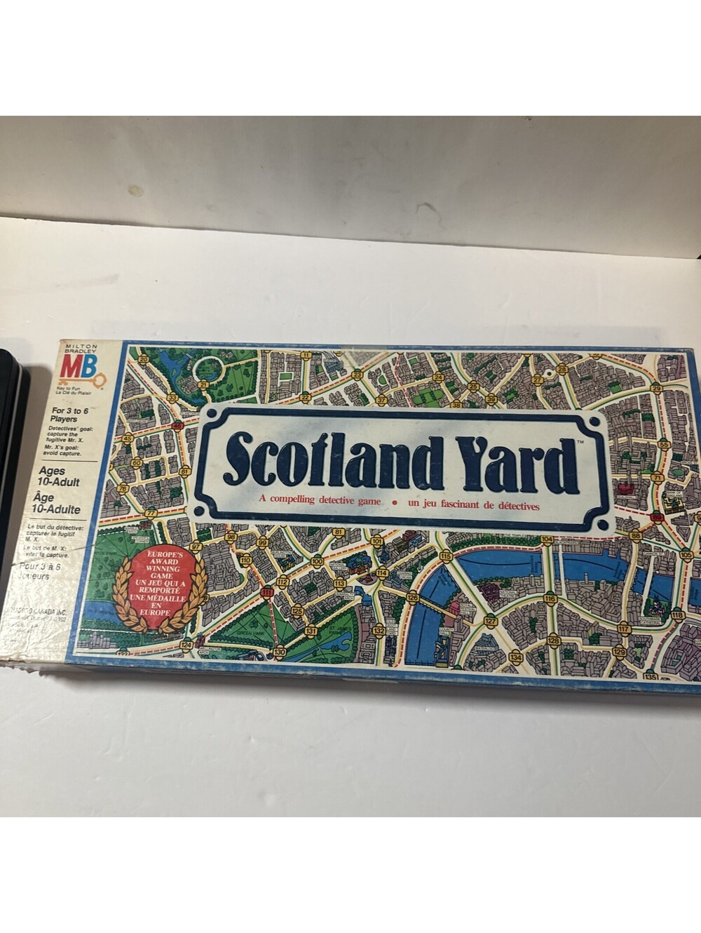 Vintage Milton Bradley Scotland Yard Detective Board Game Incomplete For Parts